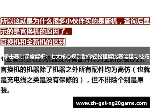 拳击赛制深度解析：七大核心规则助你轻松理解比赛流程与技巧